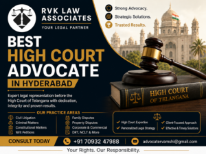 Best High Court Advocate in Hyderabad – Trusted Legal Representation with RVK Law Associates
